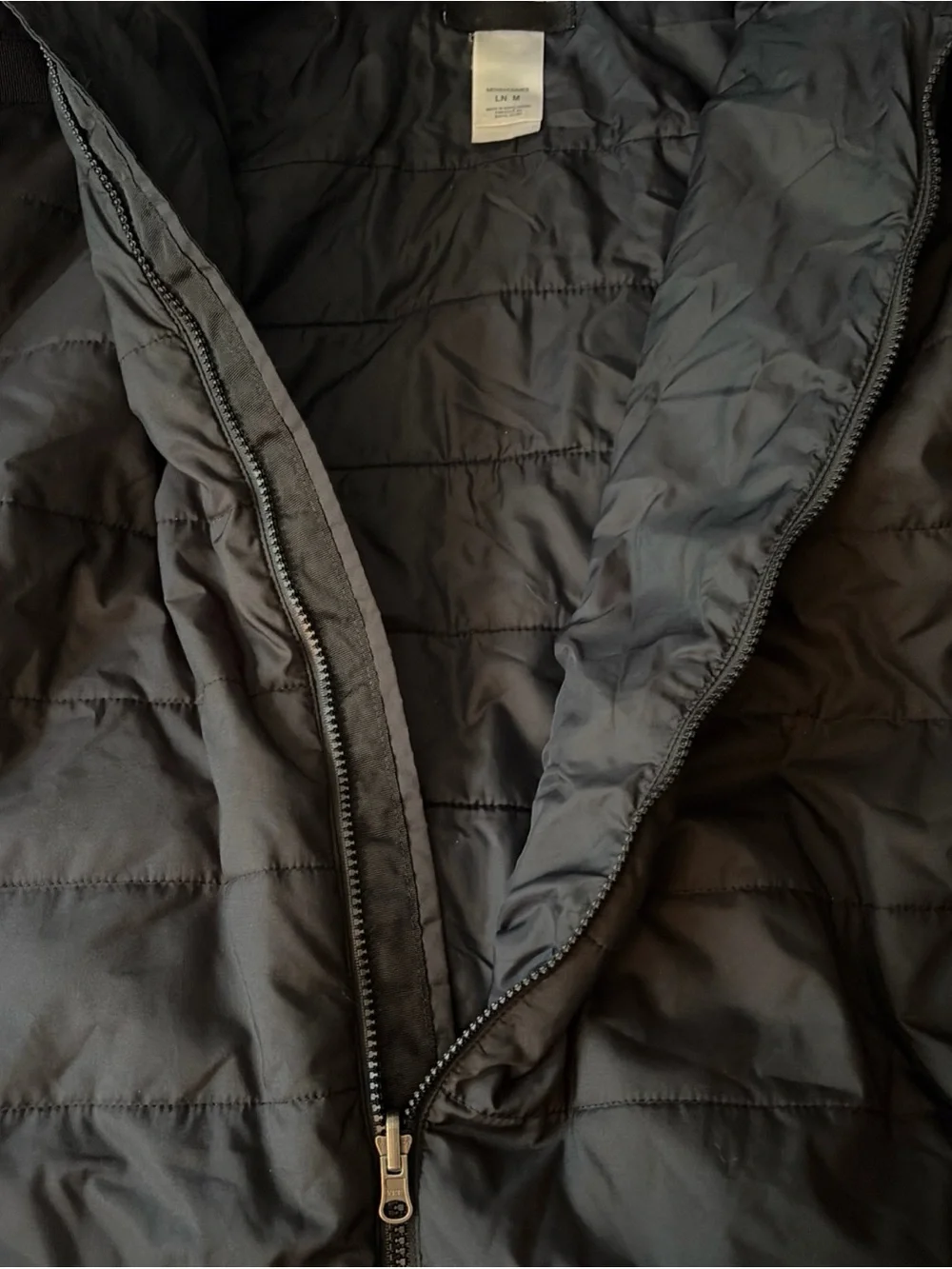 The North Face Mens M Black Puffer Jacket Triclimate Zip In Liner Full Zip M